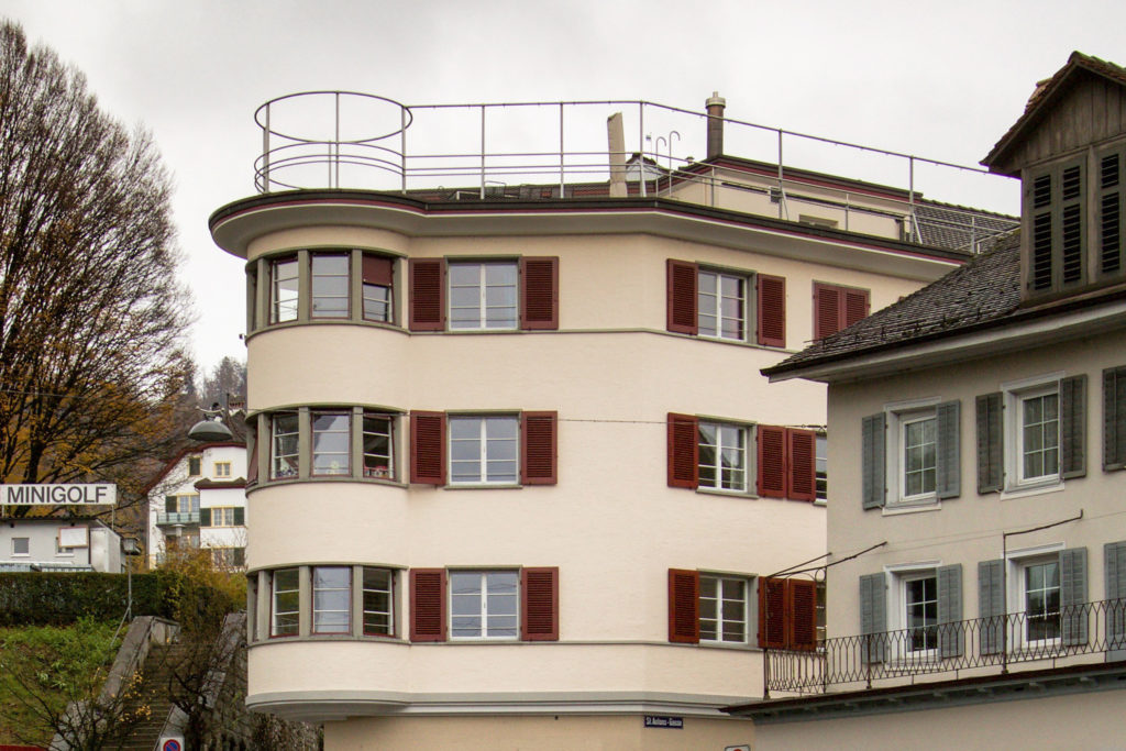 Eckhaus an der Schanz - Ansicht West - Schneebeli, Max - 1928 - Zug